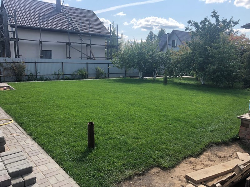 Благоустройство участка в Сосновом Бору